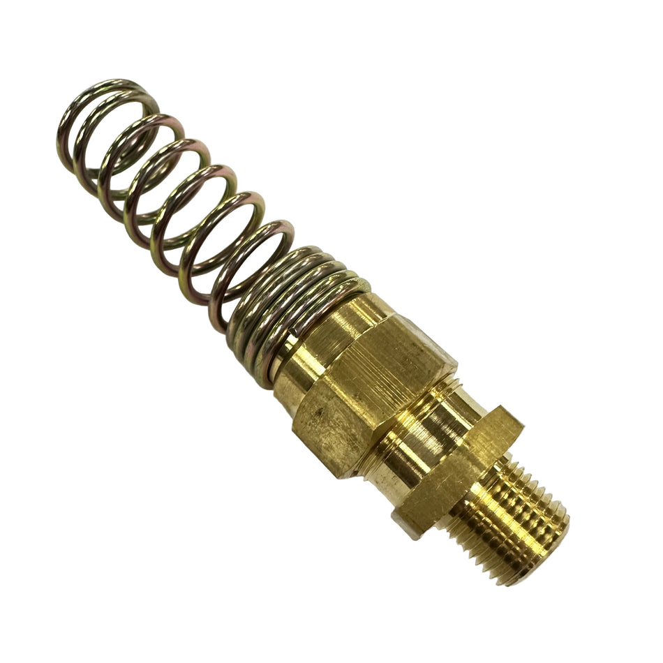 Reusable Hose Fitting With Spring Guard